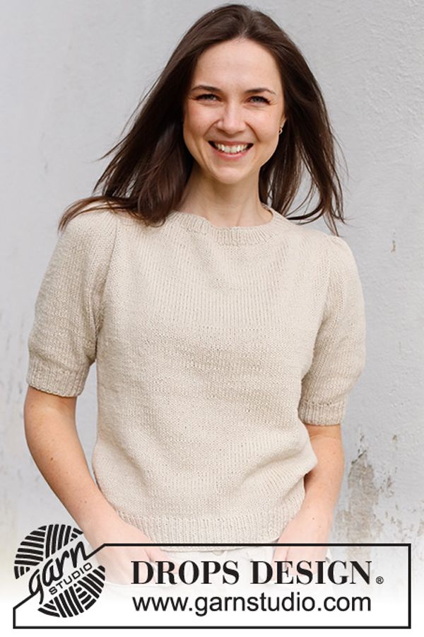 Bronze Summer Sweater / DROPS 221-3 - Free knitting patterns by DROPS Design