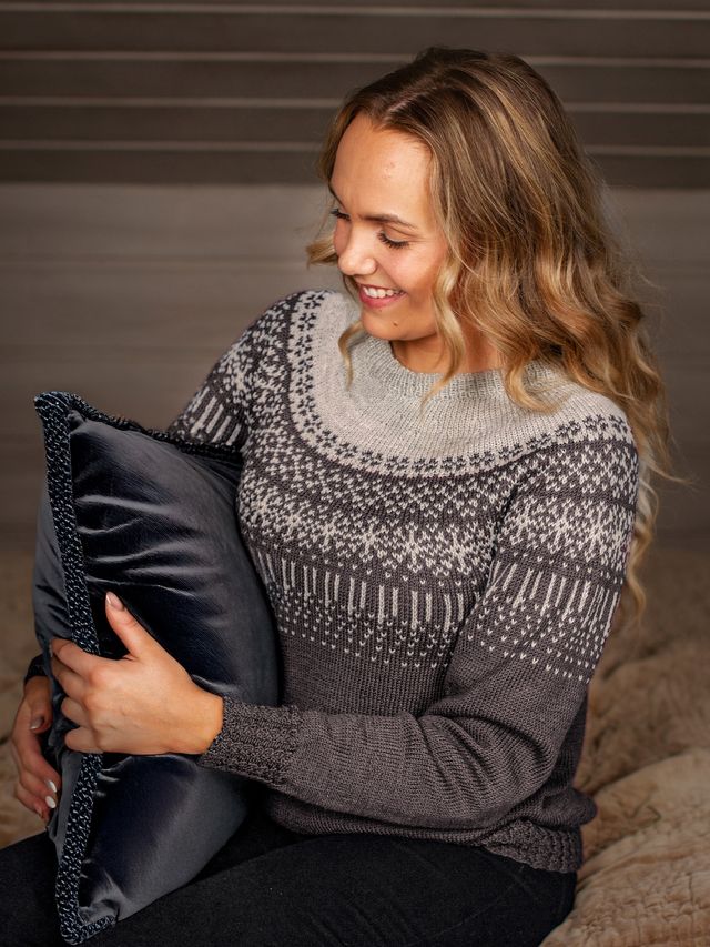 STJÄRNFALL tröja koksgrå